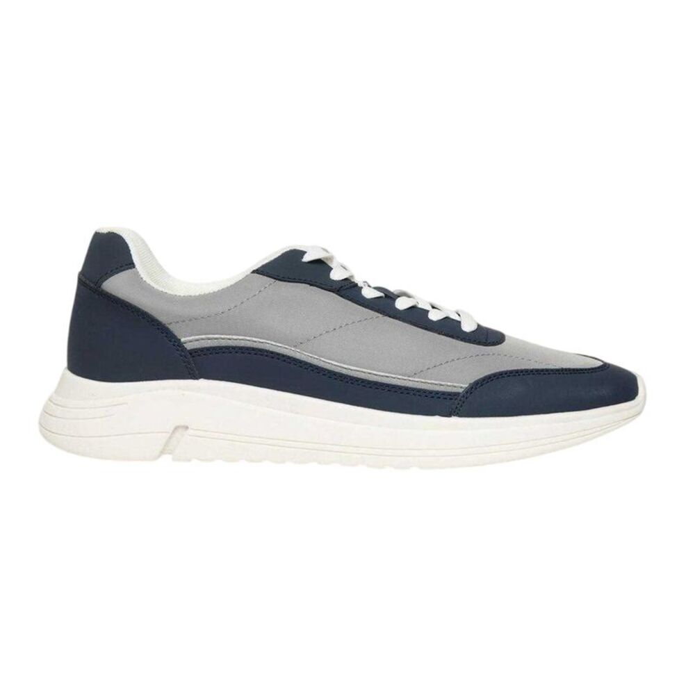 Threadbare Mens Ariba Textile Sneakers / Navy
